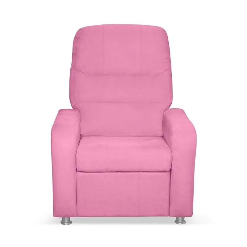 Poltrona Do Papai Reclinável Cadeira Poltrona Do Papai Suede Rosa Ki Barato Móveis - OUTRAS - Agro