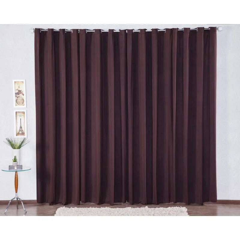 Cortina para Decoração de Sala Quarto Porta Balcão Malha Gel com Ilhós Lisa 3,00m x 2,80m