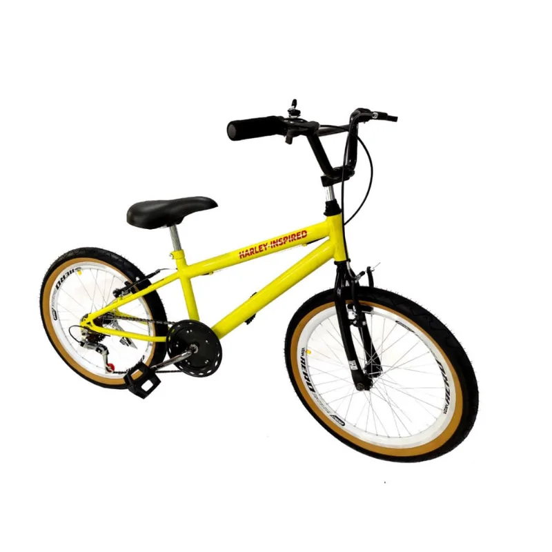 Bicicleta aro 20 tipo bmx masculino aro aero 6 marchas amarl