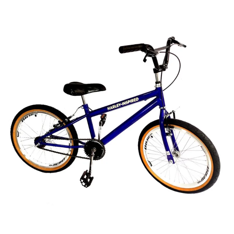 Bicicleta aro 20 menino tipo bmx aero sem marchas azul
