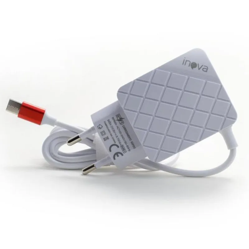 Carregador Turbo Cabo Micro Usb V8 Android 2usb 3.1a Inova