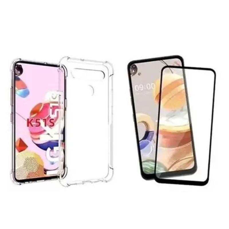 Pelicula De Vidro 3d Lg K51s + Capa Anti Impacto A Melhor