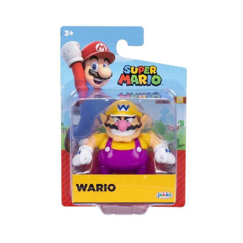 Boneco Articulado Wario de 6cm - Super Mario