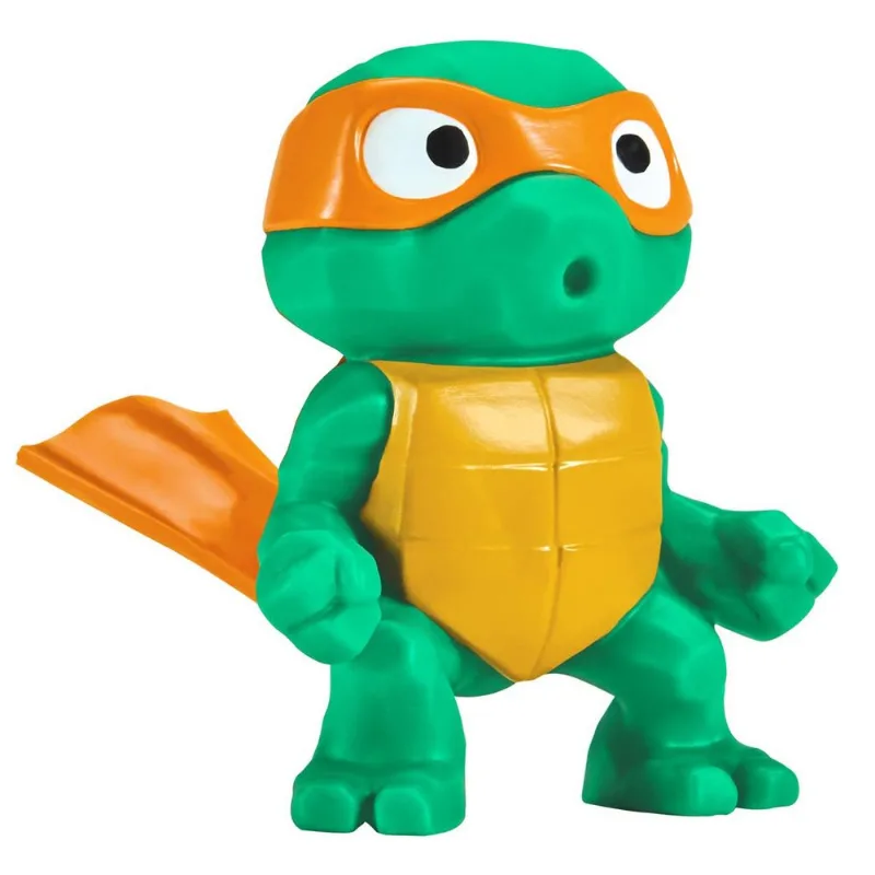 Boneco Michelangelo Tootin' Turtle Tots - Tartarugas Ninja