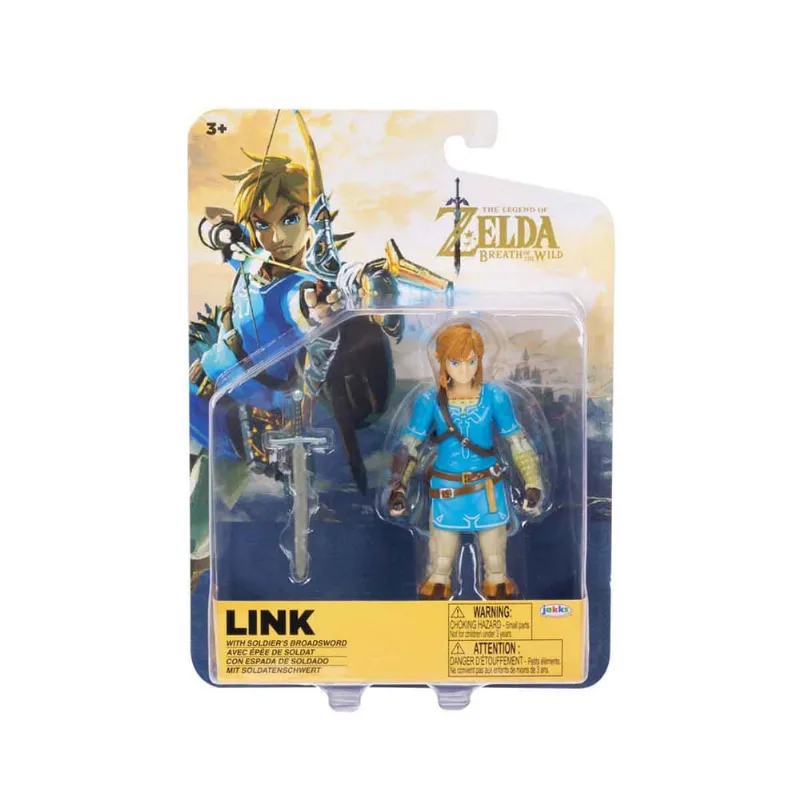Boneco Link (Zelda) de 12cm com Espada de Soldado - Nintendo