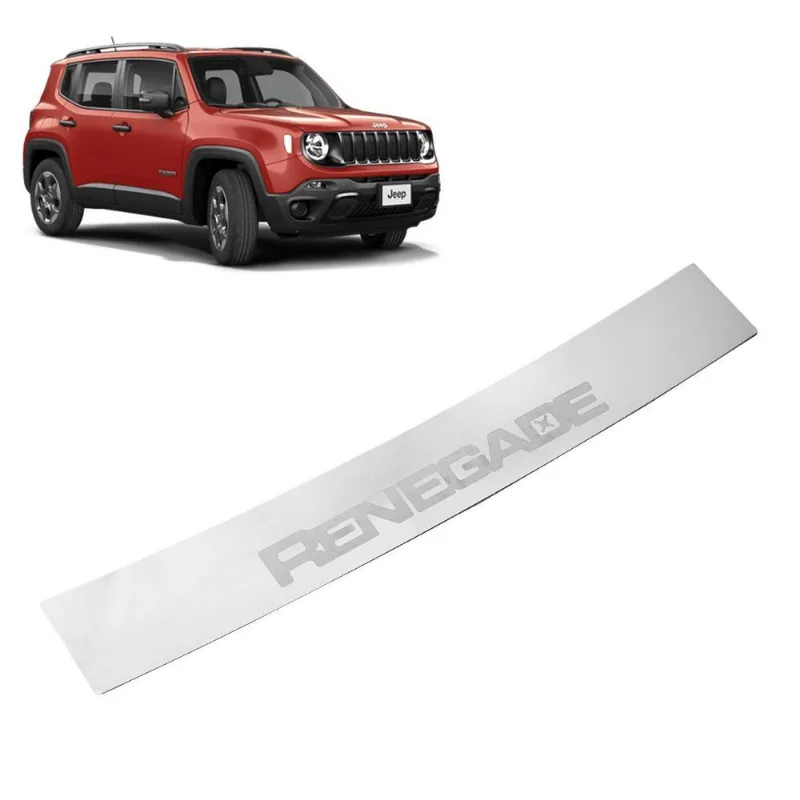 Soleira Porta Mala Aço Inox Cromado Brasikar Renegade 2016