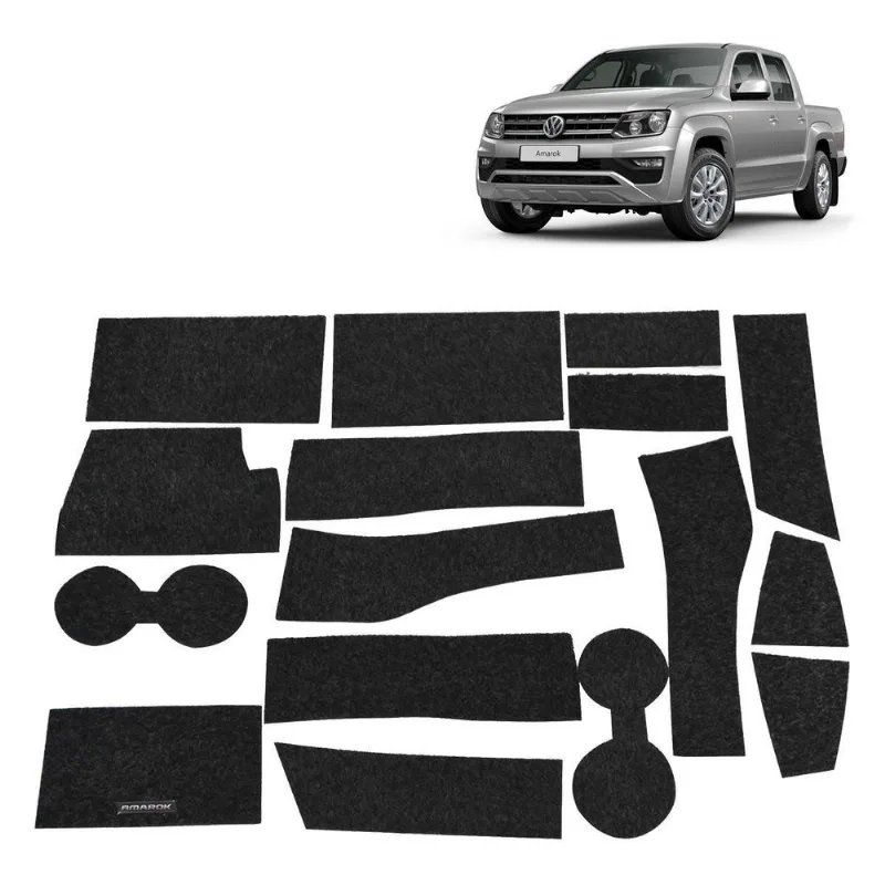 Kit De Forros Para Porta Objetos Anti Ruído Amarok 2023