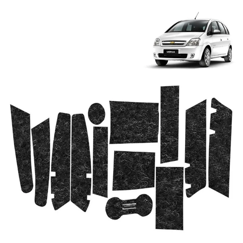 Kit De Forros Para Porta Objetos Anti Ruído Meriva 2004 2005