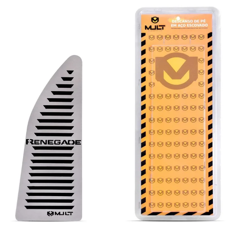 Descanso De Pé Mult Baixo Relevo Aço Inox Renegade 2016-2023