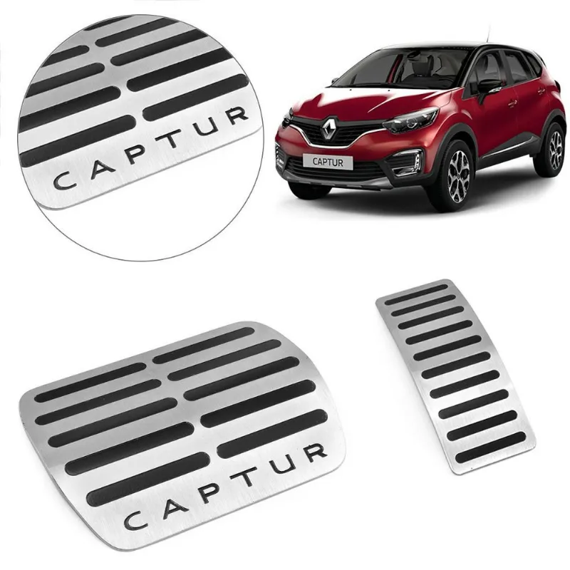 Pedaleira Aço Inox Captur Automático 17-23 - Texas 4x4