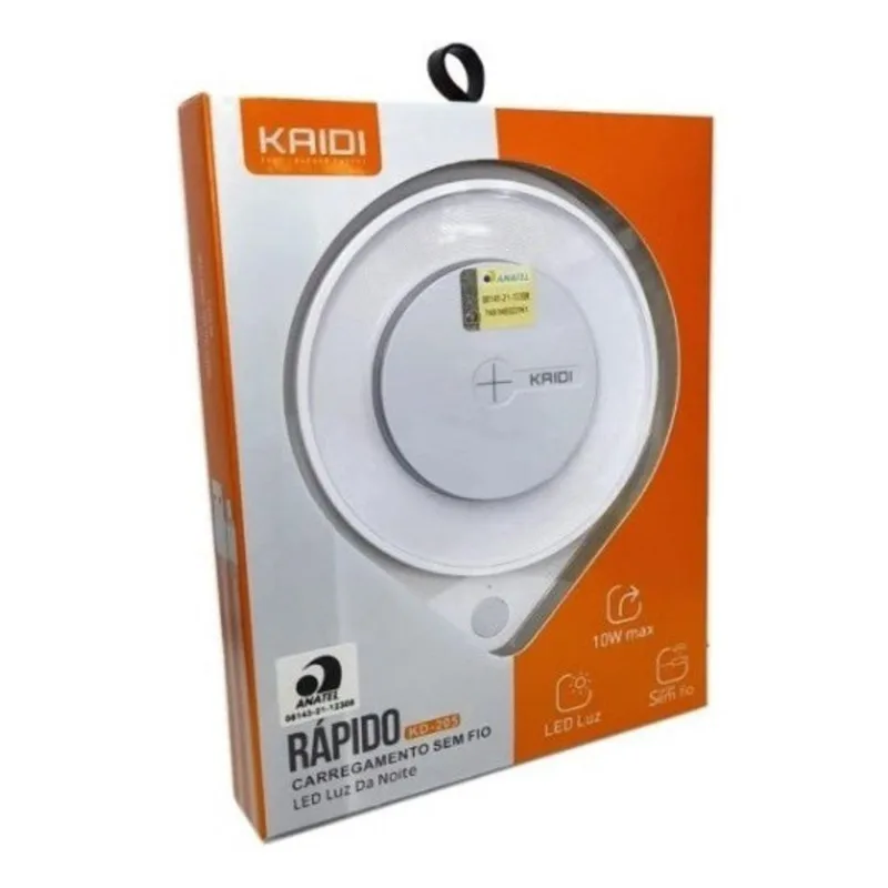 Carregador Sem Fio Por Indução Carga Rápida Com Led