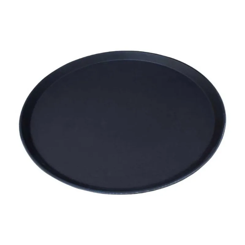 Kit 4 Bandejas De Servir Garçom Profissional Bar Restaurante Antiderrapante Emcasatem 40cm