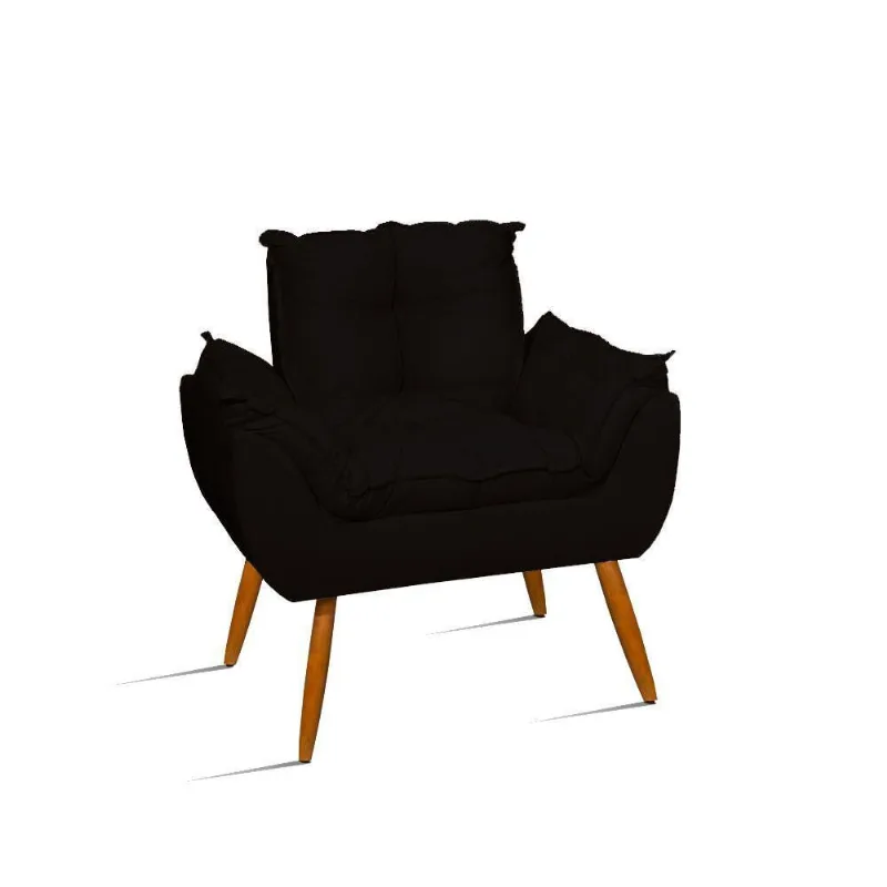 Cadeira De Amamentação Confortável Quarto Sala - Jl Decor Cor: preto