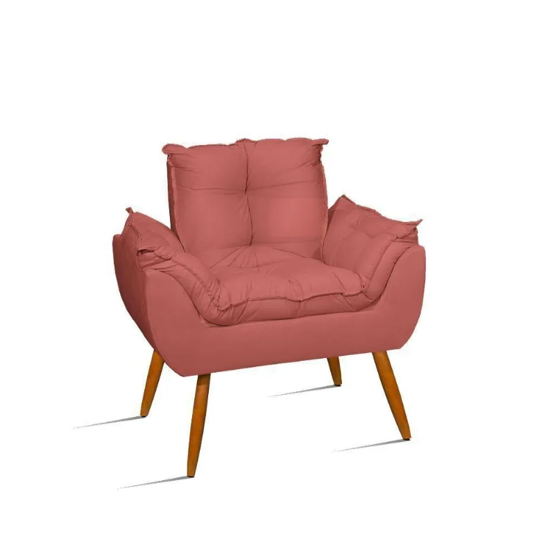 Cadeira De Amamentação Confortável Quarto Sala - Jl Decor Cor: rosa