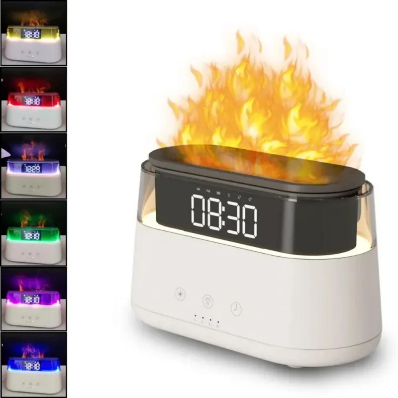 Difusor Umidificador Óleos Essenciais Silencioso Com Chamas