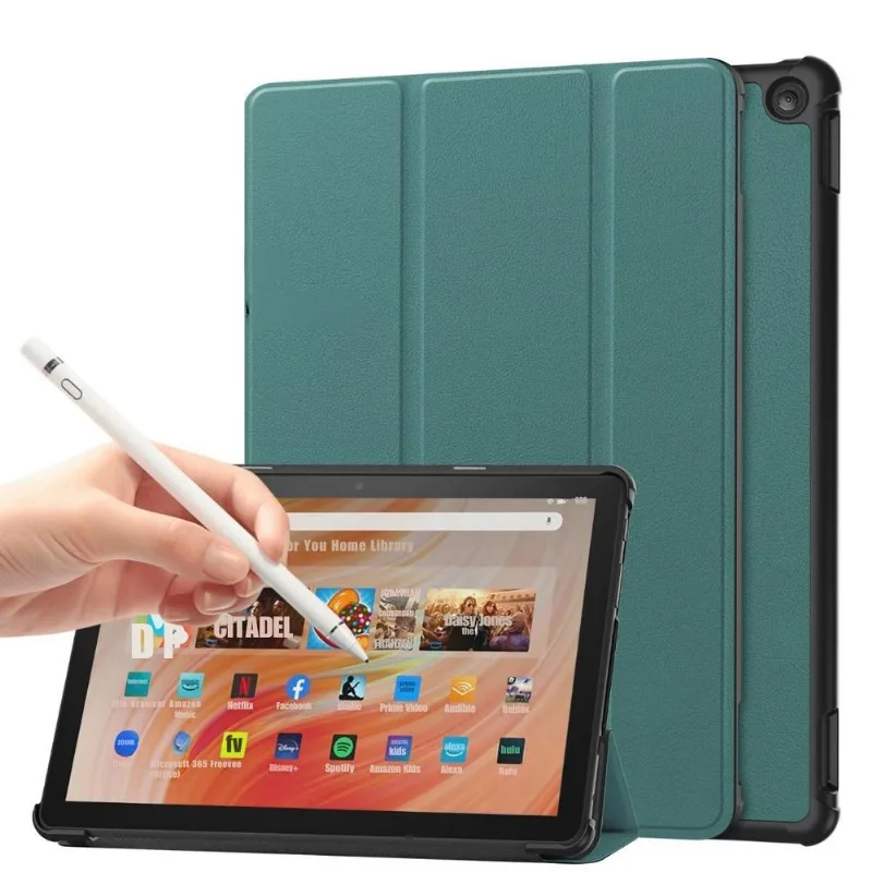 Kit Case + Caneta Stylus Para Tablet Amazon Fire Hd 10 13º