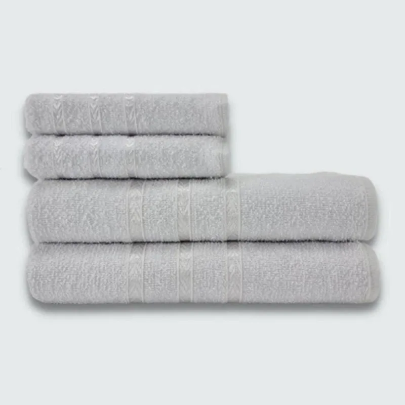 Jogo de Toalha de Banho Verona 4 Peças 100% Algodão 230G-M² Branco - OUTRAS - Cama, Mesa E Banho