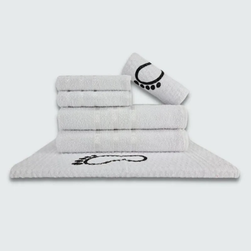 Jogo De Toalha Verona 6 Peças 100% Algodão 230g-m2 Absorvente Branco Beka