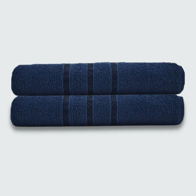 Toalhas Para Pet 2 Peças Beka 70x125 Cm 100% Algodão Azul Marinho