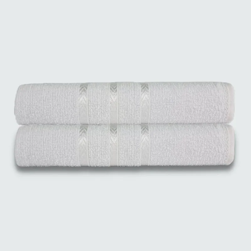 Toalhas Para Pet 2 Peças Beka 70x125 Cm 100% Algodão Branco