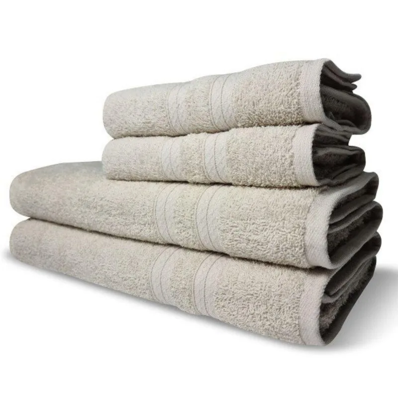Jogo De Toalhas Itália Soft 4 Peças 100% Algodão 430g-m2 Bege Toalhas Beka