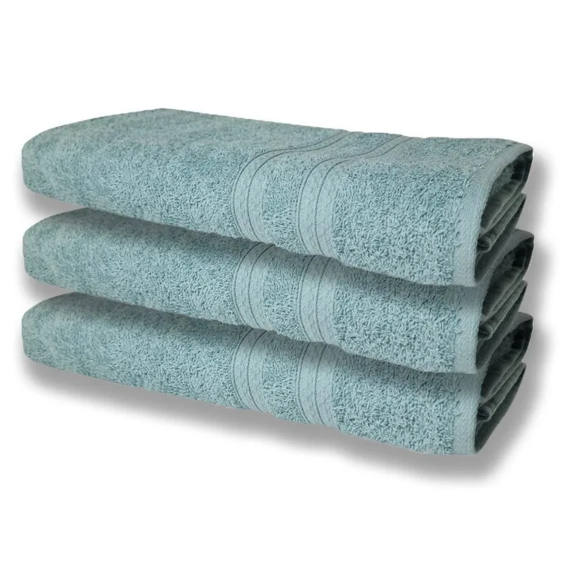 3 Toalhas Super Felpudas Grande E Grossa Algodão 80x150 Itália Soft Beka Verde Verde