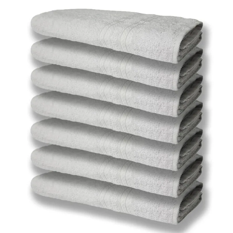 7 Toalhas Grande Super Felpudas E Grossa 80x150 Itália Soft Beka - Branco
