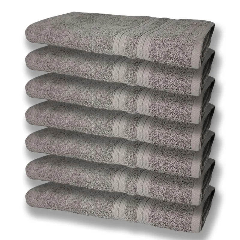 7 Toalhas Grande Super Felpudas E Grossa 80x150 Itália Soft Beka - Cinza