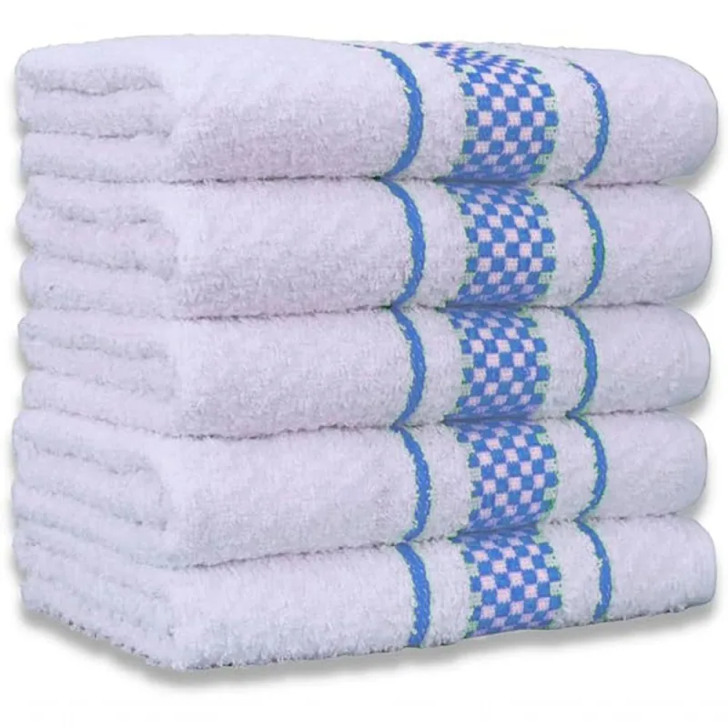Kit 5 Pano De Prato Super Luxo Atoalhado Premium Gourmet Beka - Azul Claro - OUTRAS - Cama, Mesa E Banho