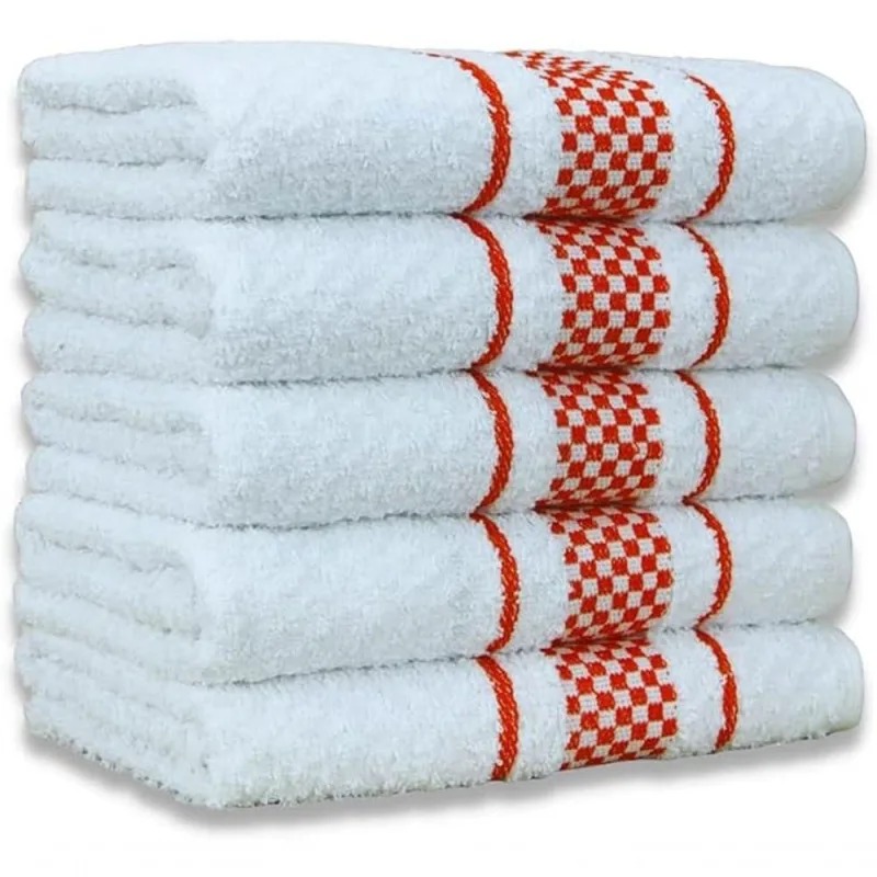 Kit 5 Pano de Prato Atoalhado Premium Gourmet Algodão Vermelho Toalhas Beka - OUTRAS - Cama, Mesa E Banho