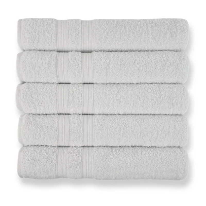 Kit Hotel 5 Toalhas Super Grossa E Felpuda 80x150cm Branco Beka