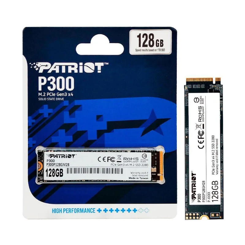 Ssd 128gb P300, M.2 2280 Pcie 3x4 Nvme 1.3 1600mb/s, Grav. 600mb/s