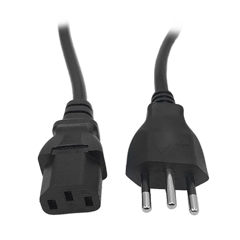 Cabo De Energia Tripolar Padrão Brasil, 1.5m, Preto - 00421