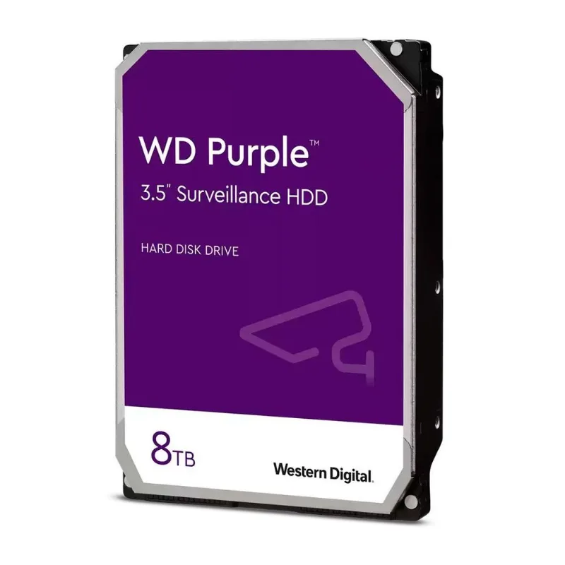 Hd 8tb Western Digital Purple Surveillance, Sata Iii 6gb/s, 5640rpm, Cache 128mb, 3.5" - Wd84purz