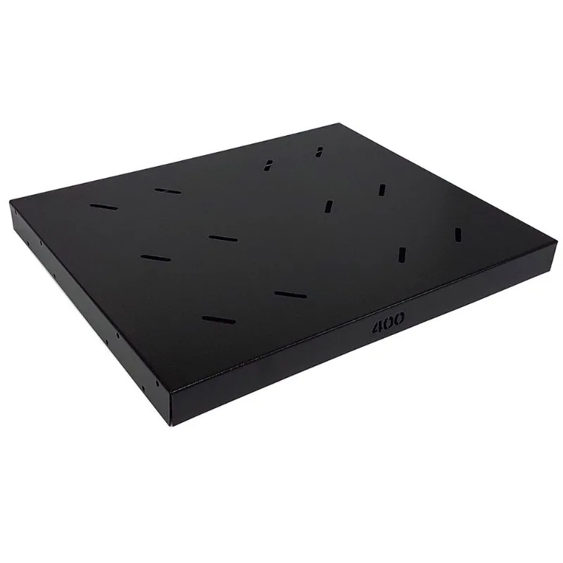 Bandeja Fixa Para Rack 19" Gforce, 19" X 400mm, 4 Pontos De Fixação, Preto - 668