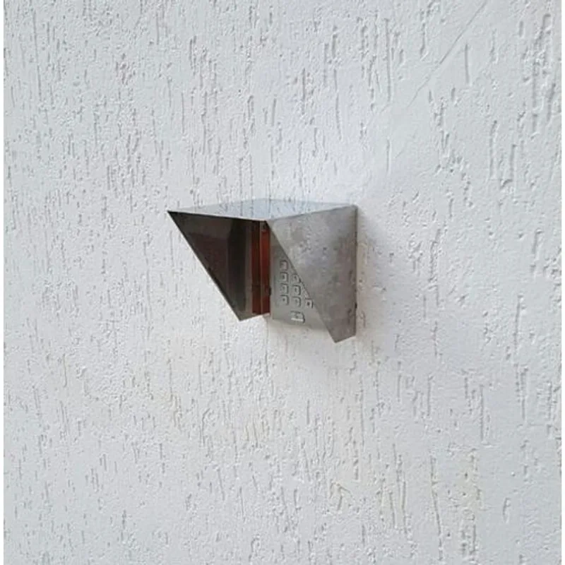 Suporte Protetor Interfone De Inox Anti Chuva 15 X 10 X 9