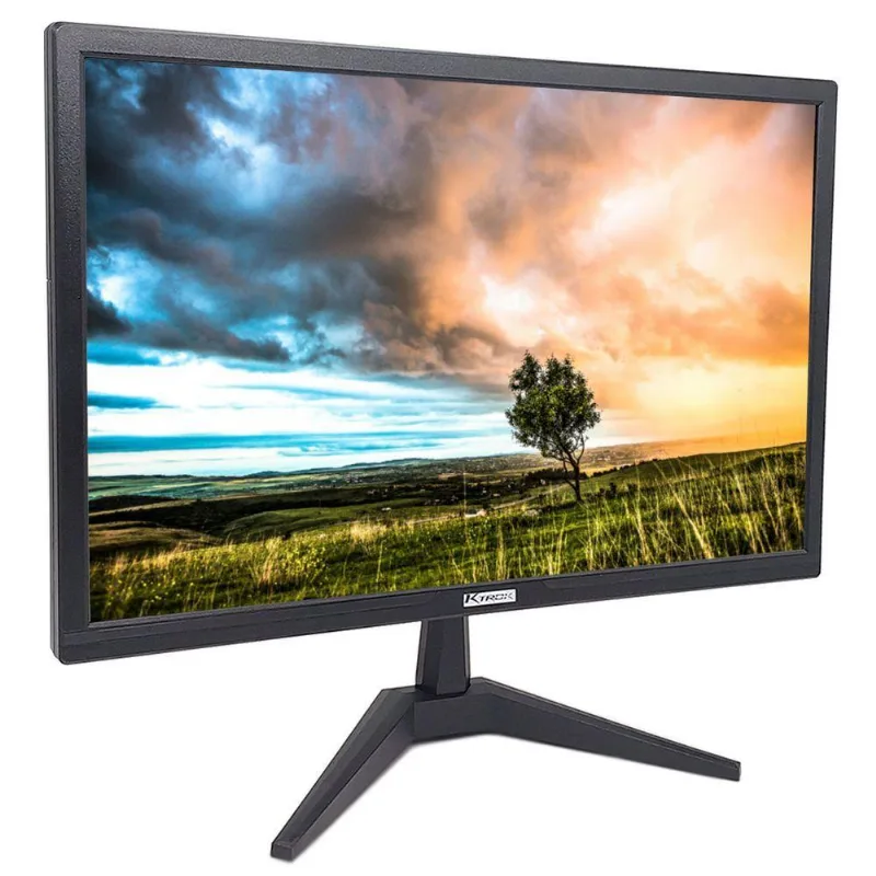 Monitor LED KT-J022 21.5" Full HD TN 75Hz Preto KTROK 48cm 24W Bivolt HDMI VGA