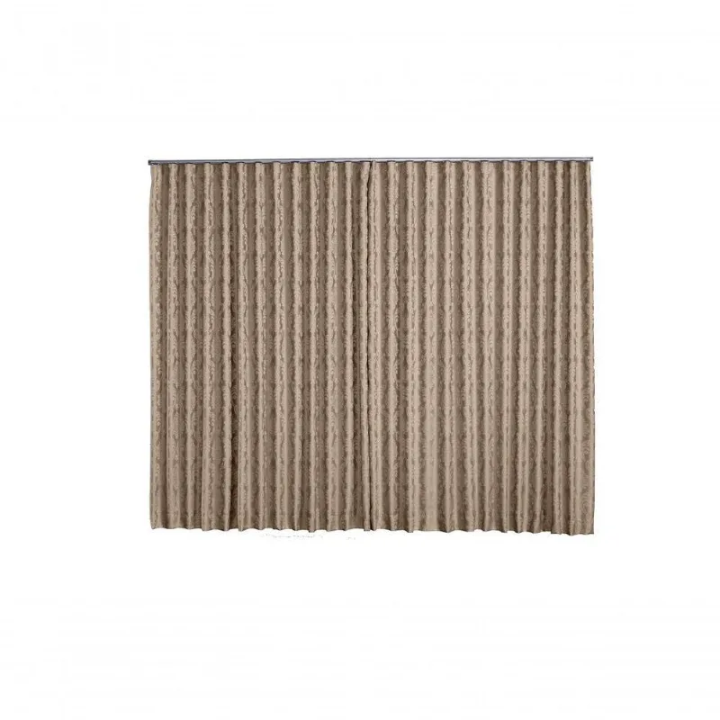 Cortina Jacquard 3,00x2,30 Para Trilho Suíço Vinho
