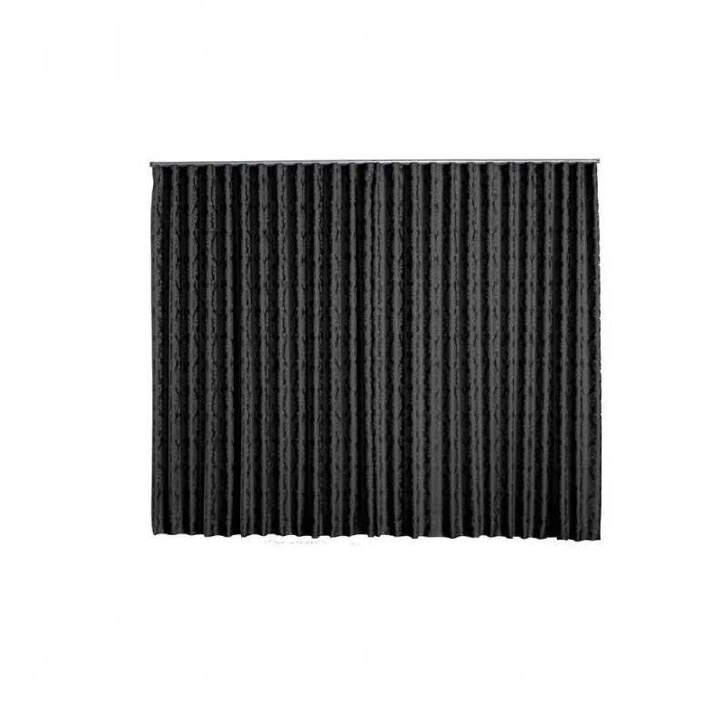 Cortina Jacquard 4,00x2,30 Para Trilho Suíço Palha