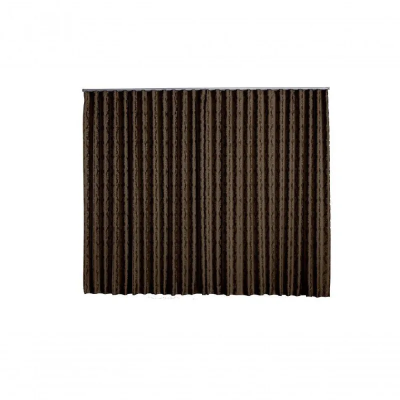 Cortina Jacquard 4,00x2,50 Para Trilho Suíço Dourado