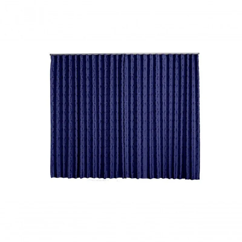 Cortina Jacquard 5,00x2,30 Para Trilho Suíço Avelã