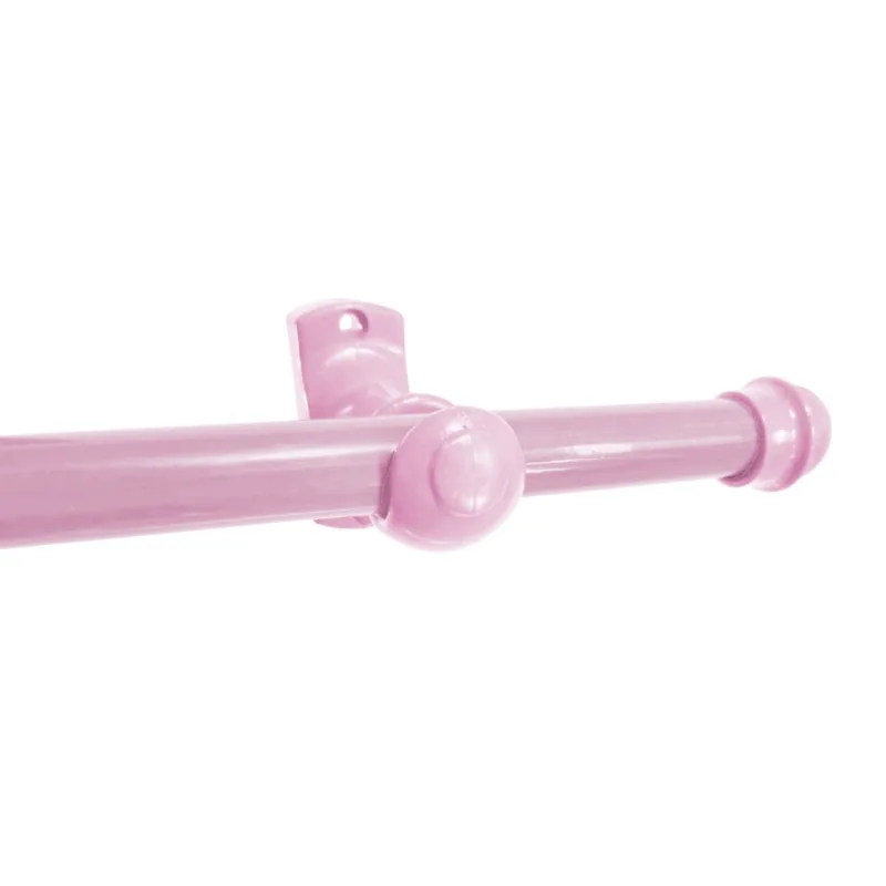 Kit Varão Cortina 3m Parede Grande 19mm Suporte Simples