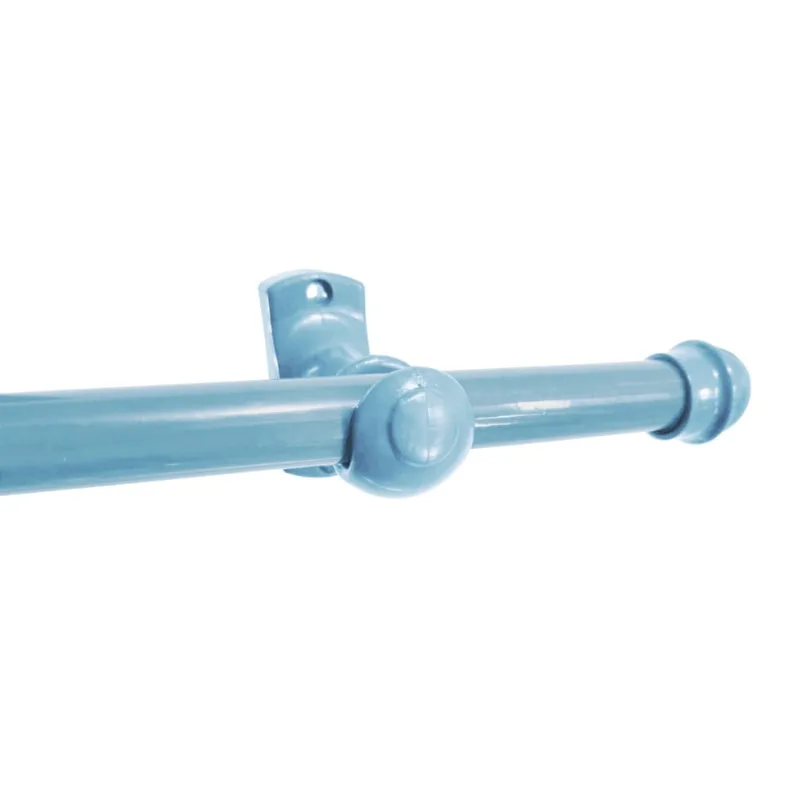 Varão Simples 4,00 metros para Cortina 19mm Kit Com Suporte