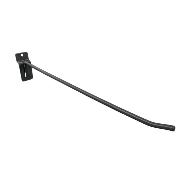 100 Gancho P Painel Canaletado 30cm Arame 5mm Preto