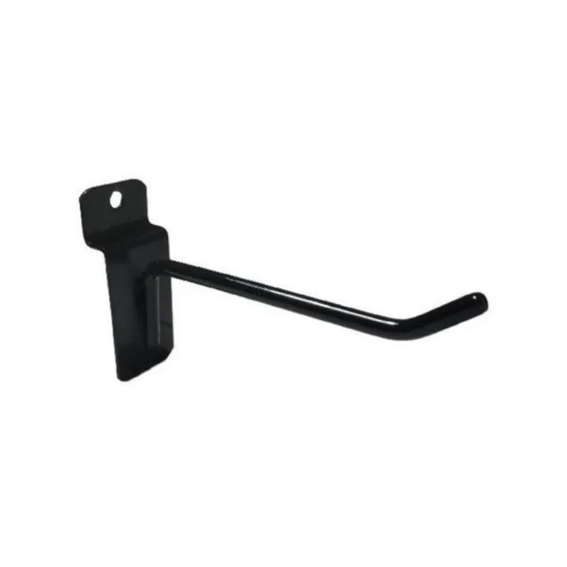 30 Ganchos De 10cm Preto Para Painel Canaletado
