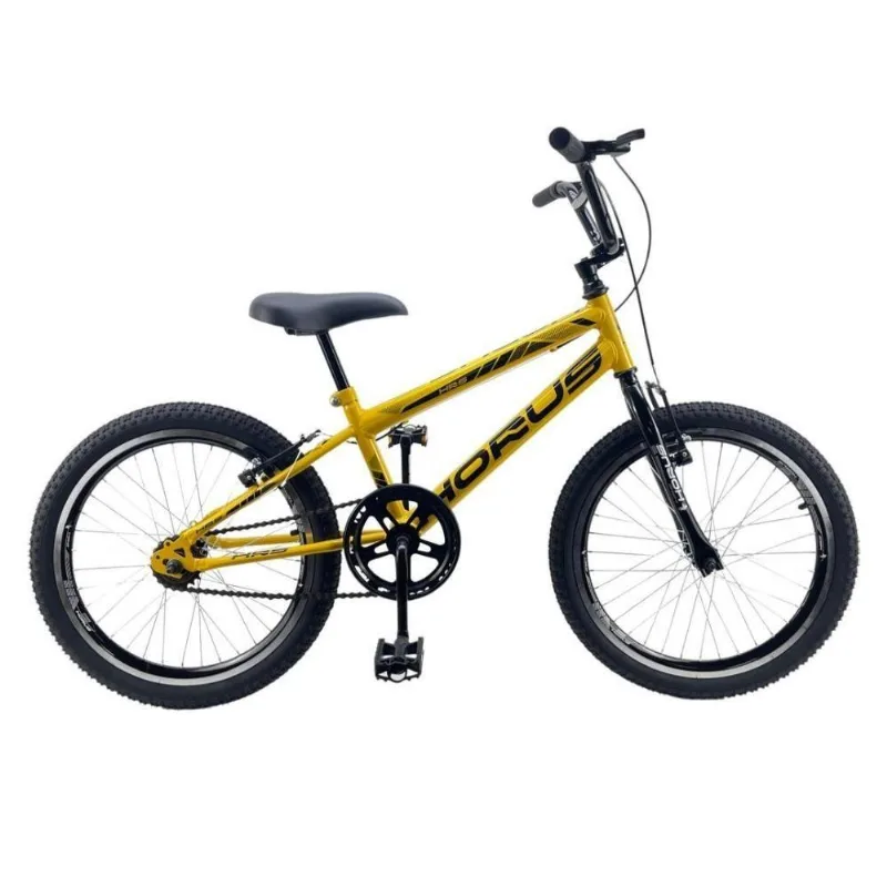 Bicicleta Infantil Aro 20 Cross Bmx Sport - Route Bike Amarelo