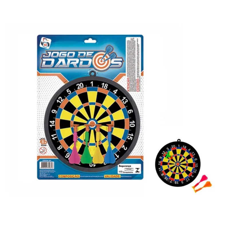 Kit 10 un Brinquedo Jogo De Dardos Com Alvo Infantil