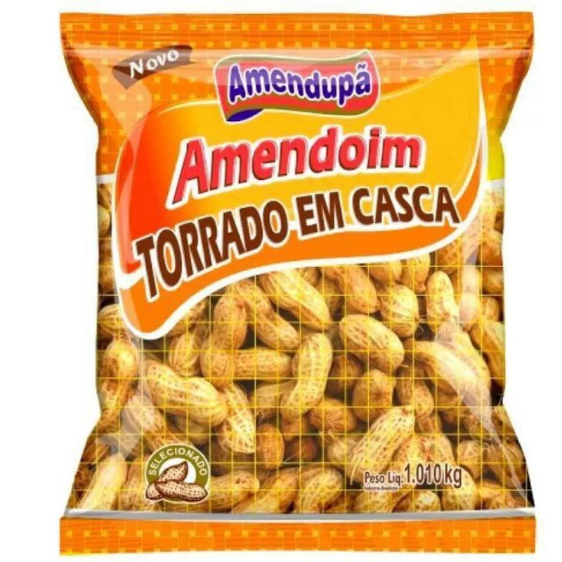 Pacote Fardo Amendoim Torrado Com Casca - 1,01 Kg - Amendupã