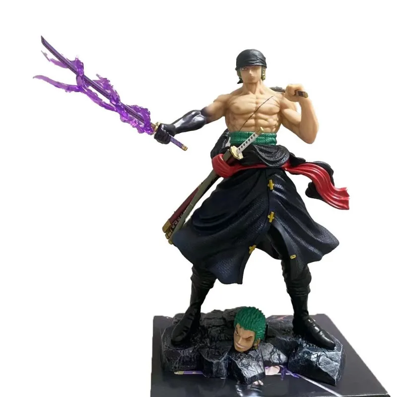 Figura: Estátua De Pvc Zoro De Uma Peça, 30 Cm Com Dual Sword Master