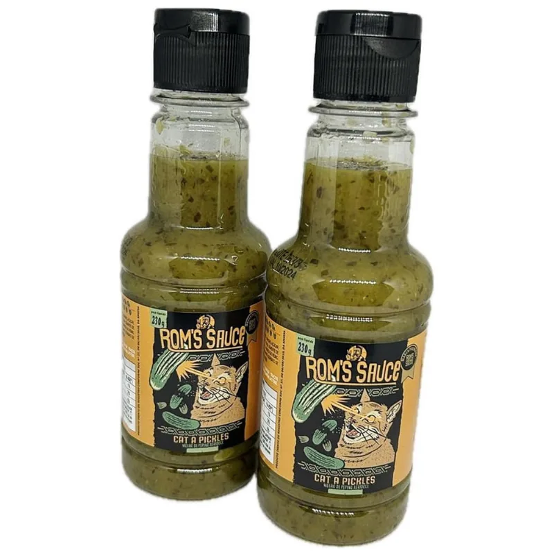 2 Molhos De Pepino Agridoce Cat A Pickles Rom'S Sauce 200G